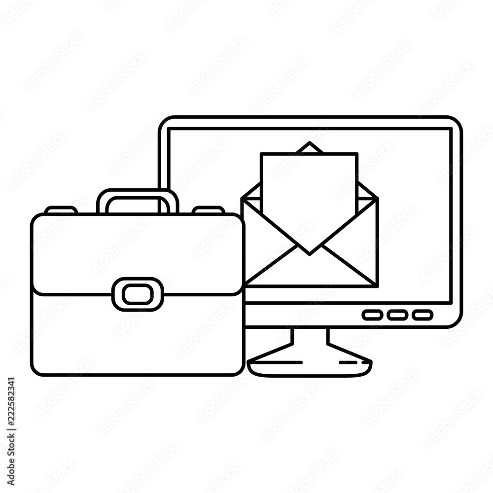 portfolio briefcase with computer and email portfolio briefcase with computer and email