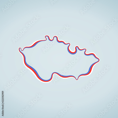 Czech Republic - Outline Map