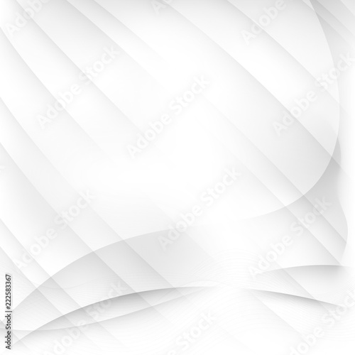 Vector gray and white color wave abstract background