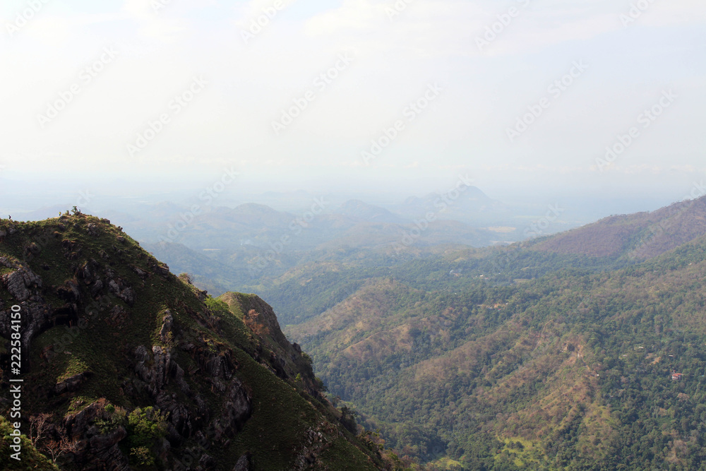 The view of Ella Rock from Little Adam's Peak in Ella