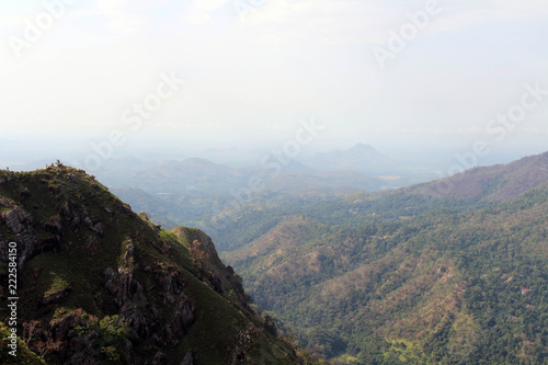 The view of Ella Rock from Little Adam s Peak in Ella
