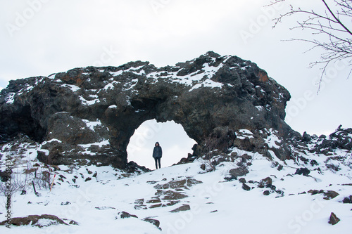 Stone arc in dimmuborgir photo