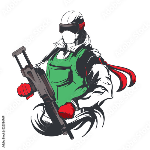 gaming mascot logo character