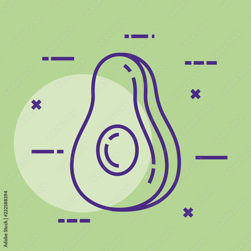 Fototapeta premium fresh avocado healthy food