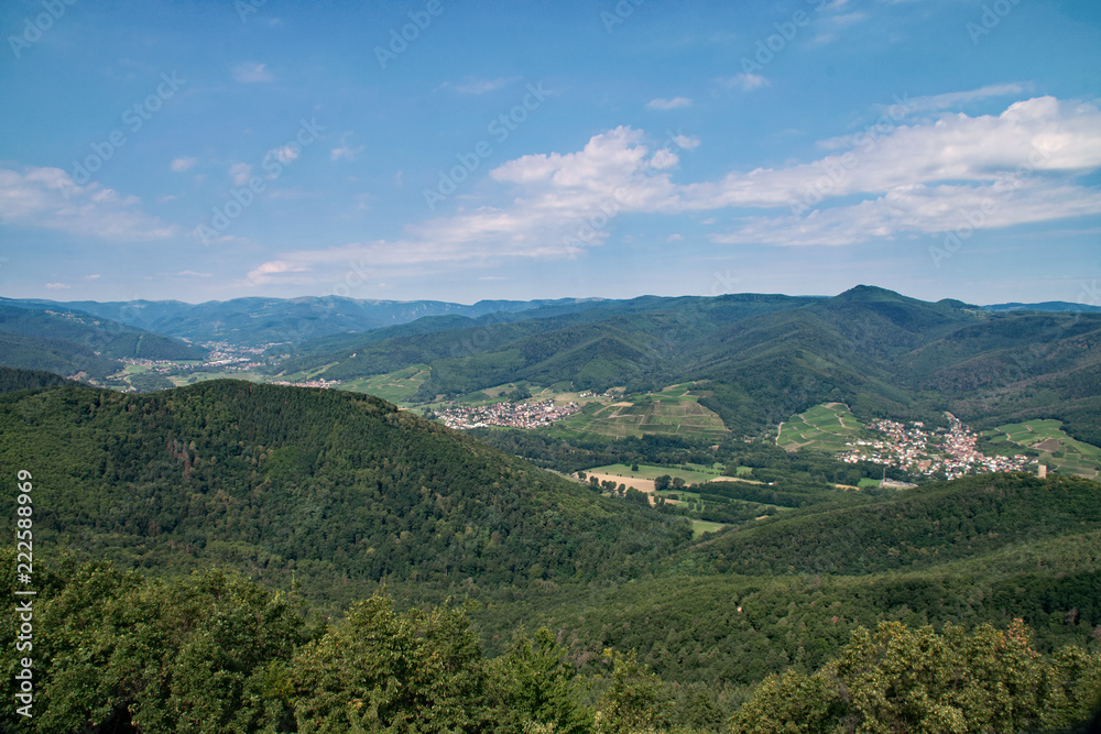 Blick über das Elsass und die Vogesen Blick über das Elsass und die Vogesen