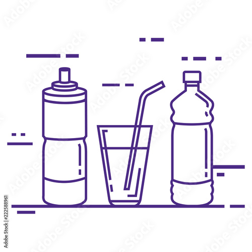 healthy food lifestyle icons