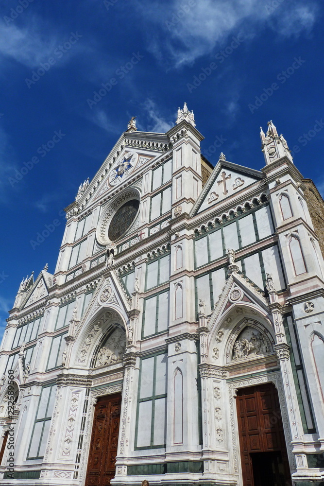 Detail of Santa Croce Basilica, Florence, Italy