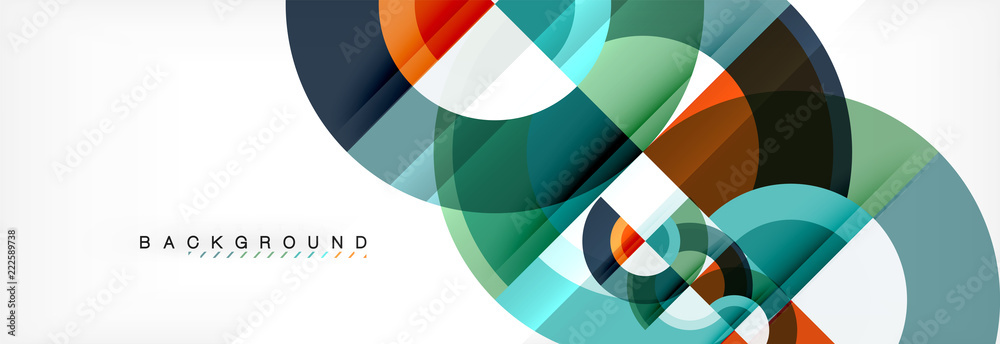 Vector circular geometric abstract background Vector circular geometric abstract background