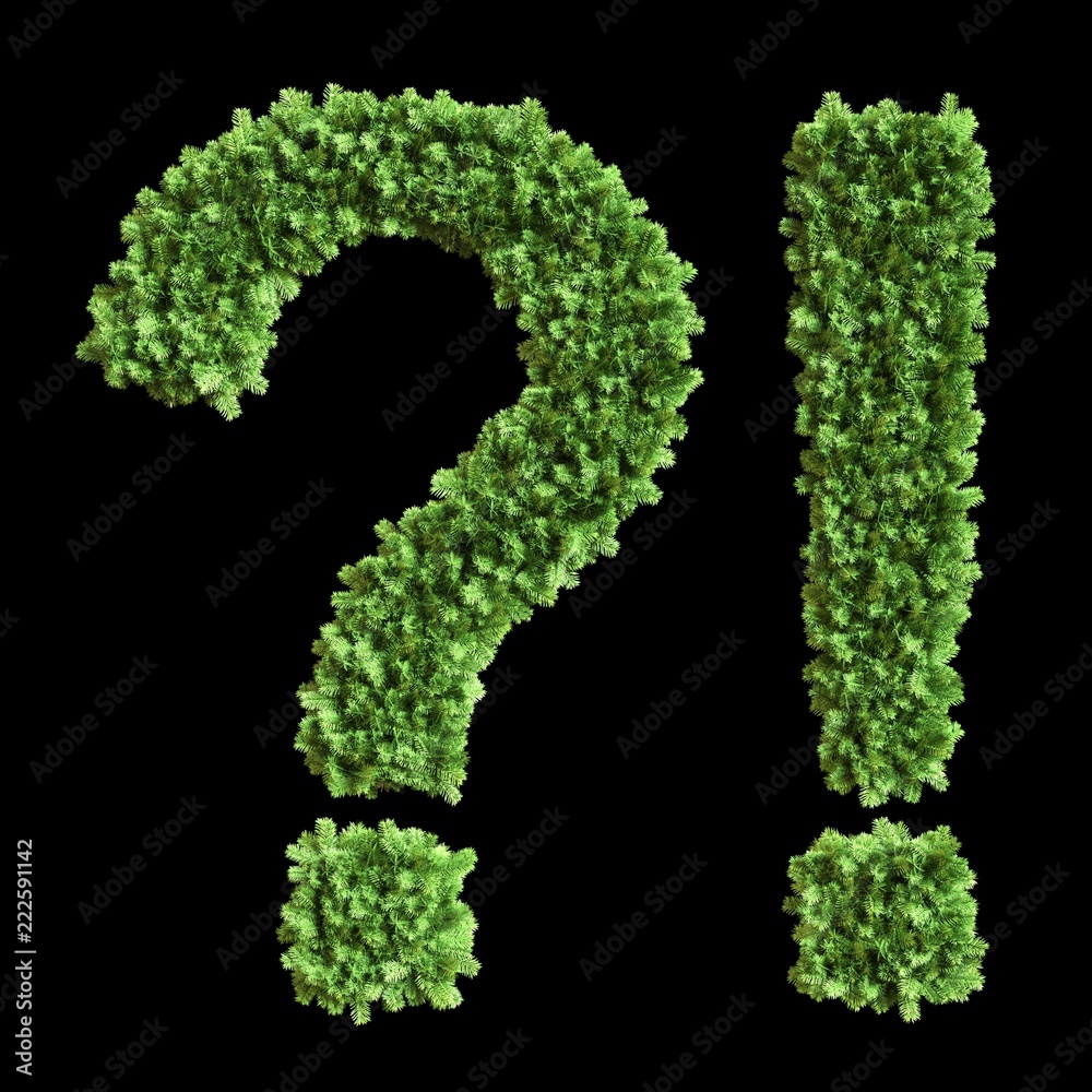 Green alphabet letter collection 3d illustration Green alphabet letter collection 3d illustration