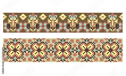 pattern for traditional Ukrainian cross-stitch embroidery