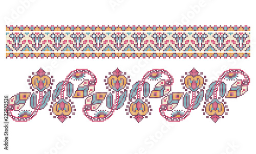 pattern for traditional Ukrainian cross-stitch embroidery