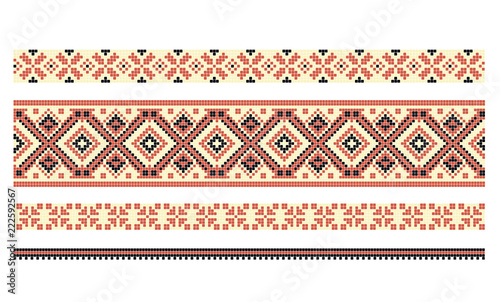 pattern for traditional Ukrainian cross-stitch embroidery