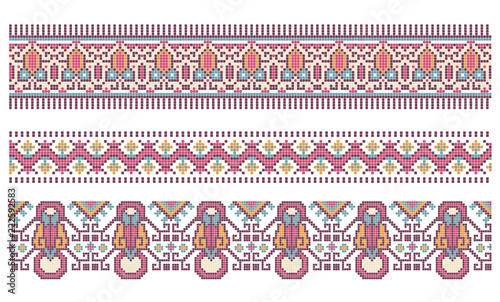 pattern for traditional Ukrainian cross-stitch embroidery
