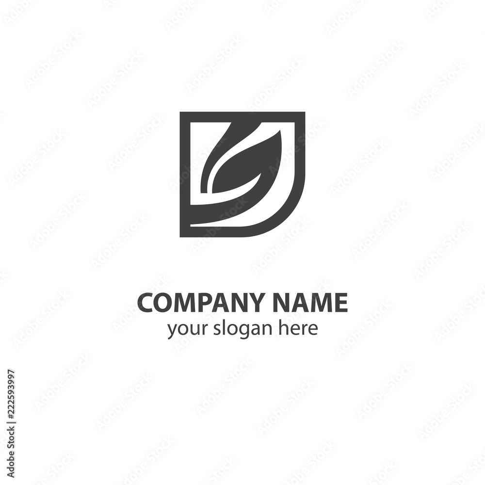 leaf nature logo design element leaf nature logo design element