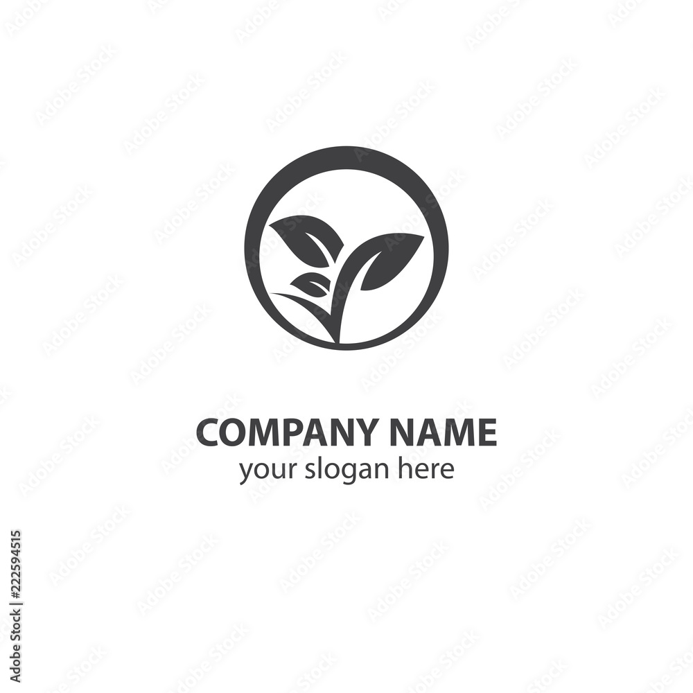 Fototapeta premium leaf nature logo design element