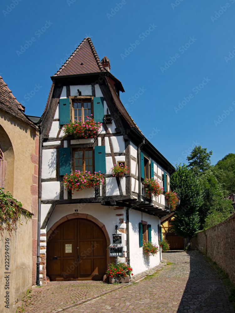 Altstadt von Kaysersberg, Grand Est, Frankreich 