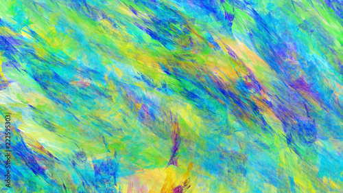 Abstract colorful painted texture. Fractal background. Fantasy digital art. 3D rendering.