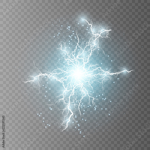 Vector illustration. Transparent light effect