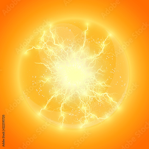 Vector illustration. Transparent light effect