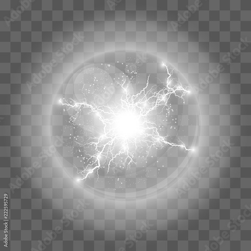 Vector illustration. Transparent light effect