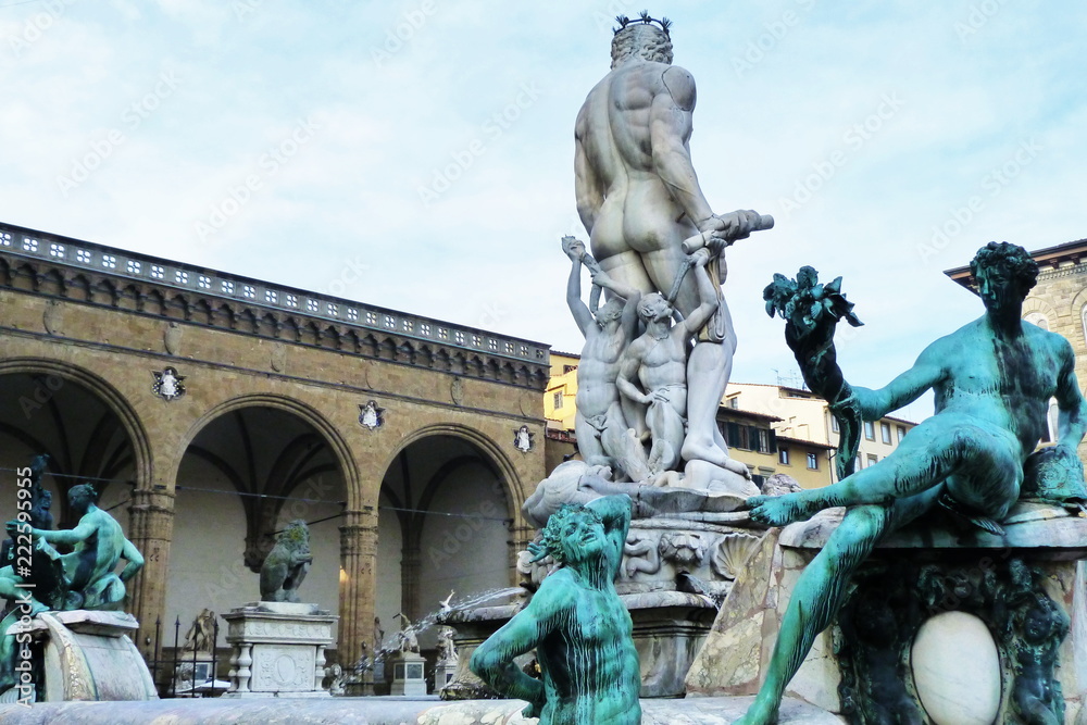 Statue of Neptune, Piazza della Signoria, Florence, Italy