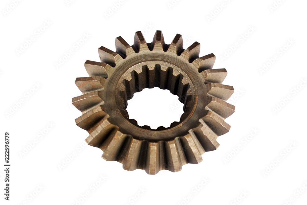 semi-axle gear of tractor on an isolated white background semi-axle gear of tractor on an isolated white background