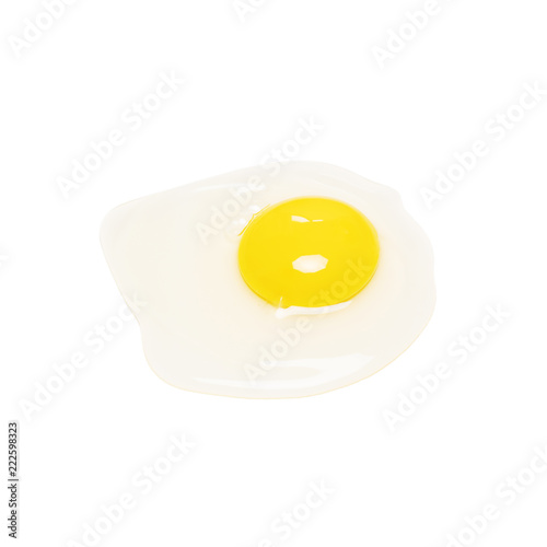 Raw egg isolated on white background