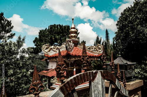 Vietnam paysage temple
