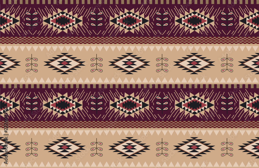 Abstract ethnic pattern. Background in navajo style