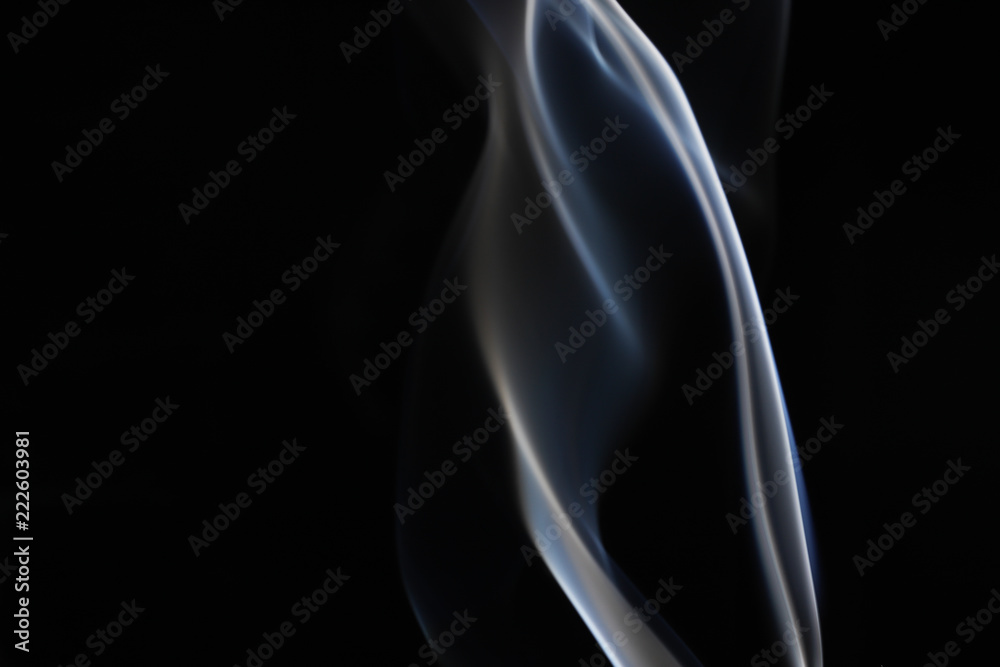 Abstract Smoke on Black Background