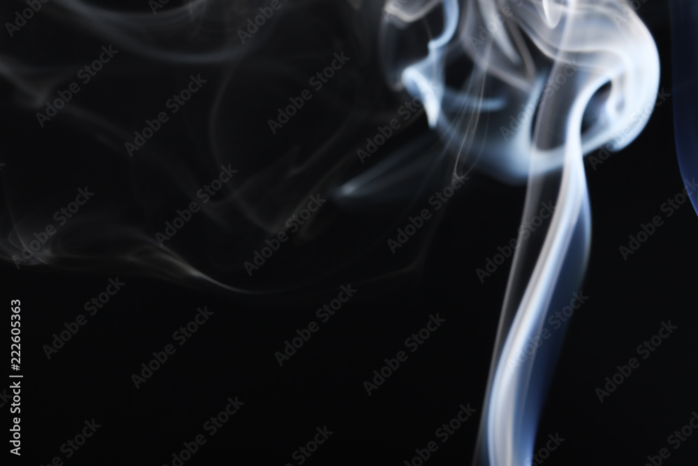Abstract Smoke on Black Background Abstract Smoke on Black Background