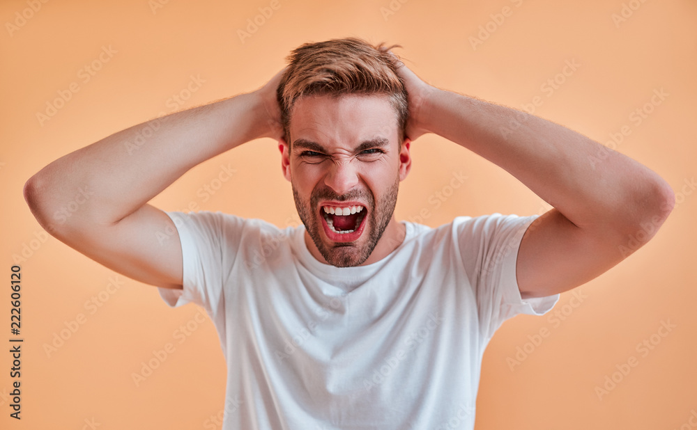 Young man isolated Young man isolated