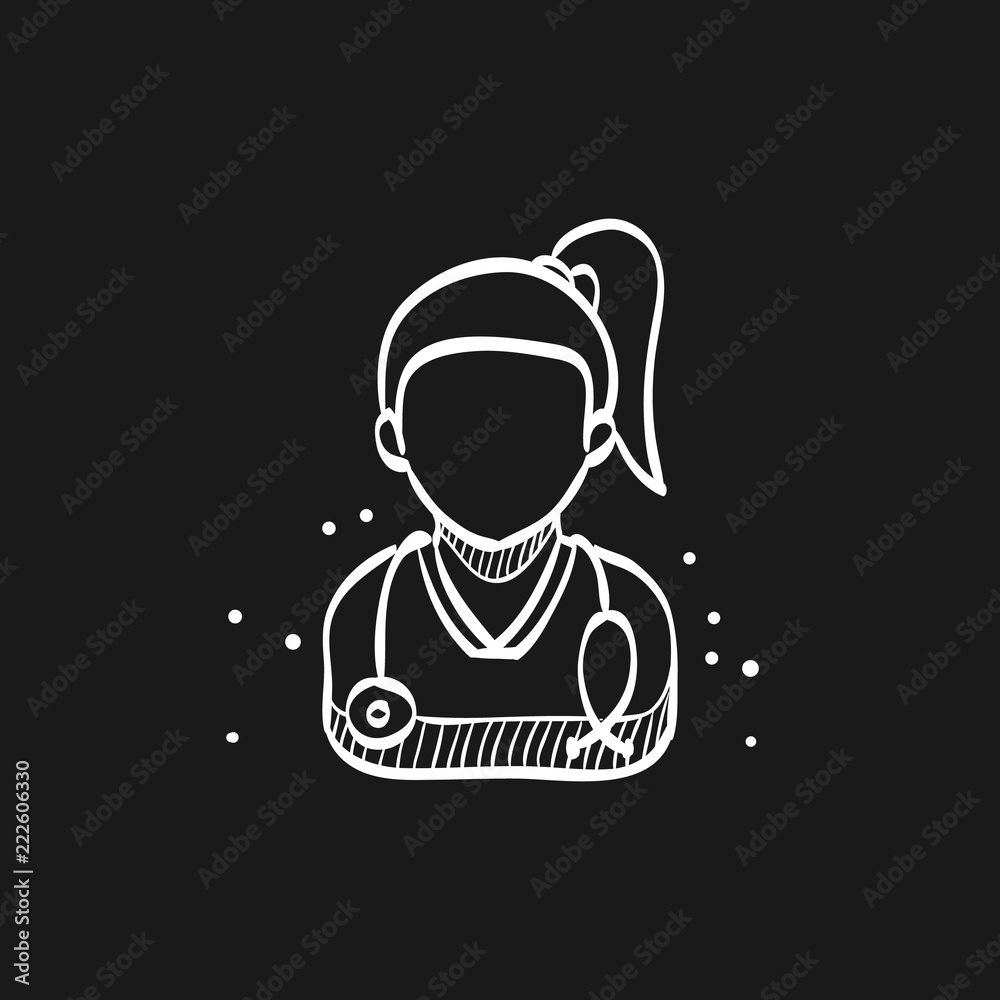 Sketch icon in black - Doctor Sketch icon in black - Doctor