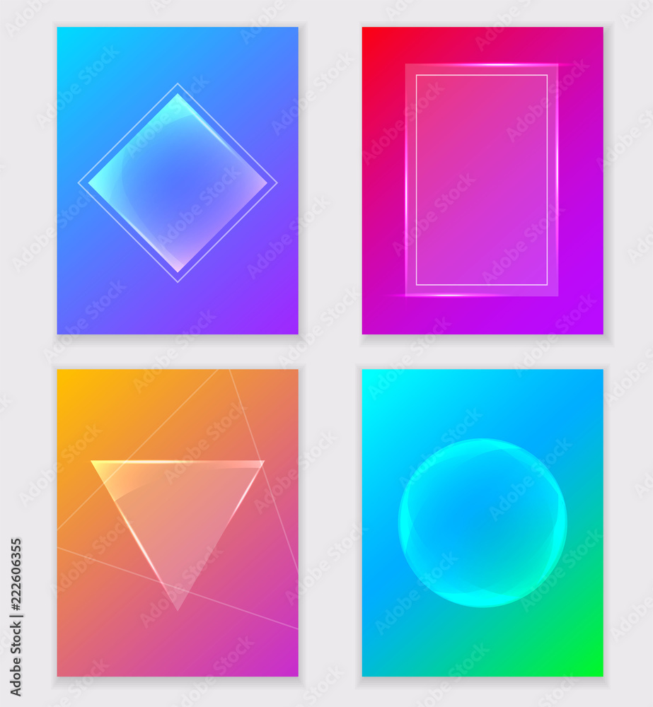 Abstract colorful gradient backgrounds