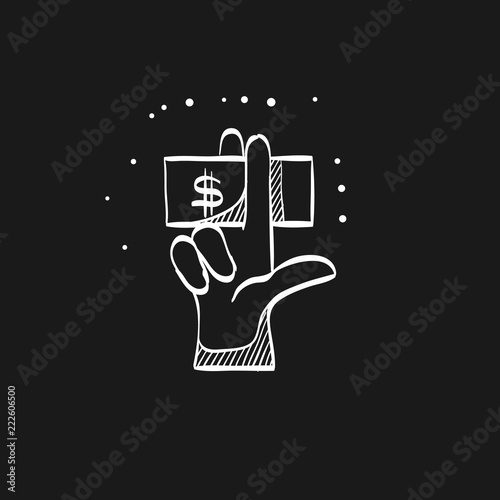 Sketch icon in black - Service tip