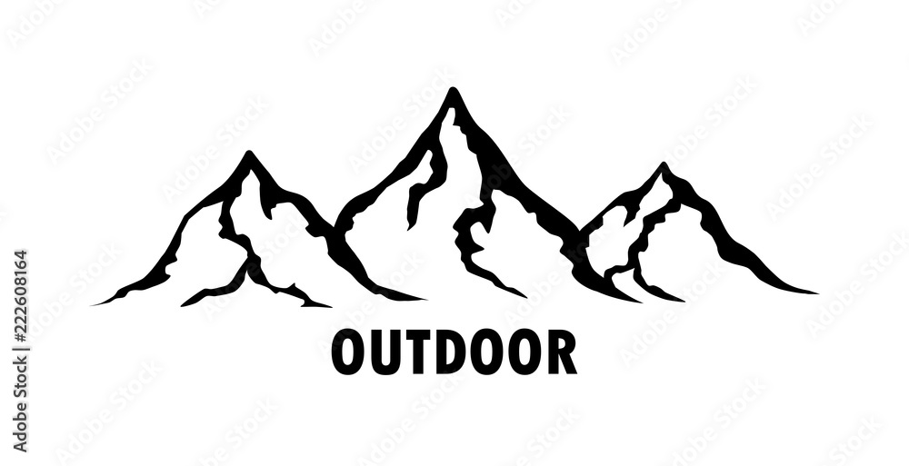 Outdoor | outline vector illustration
