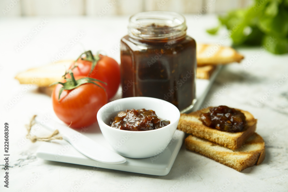 Homemade tomato jam Homemade tomato jam