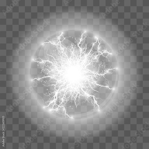 Vector illustration. Transparent light effect