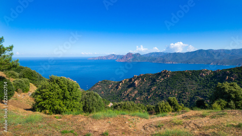 Calanches de Piana, Corsica, in summer