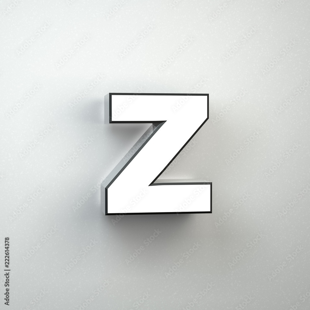 Wall sign letter Z lowercase neon font isolated on white wall. Wall sign letter Z lowercase neon font isolated on white wall.