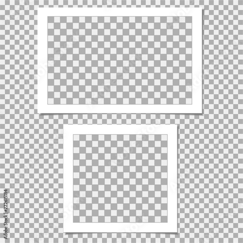 Collection of photo frame. Vector template for your trendy photo or image