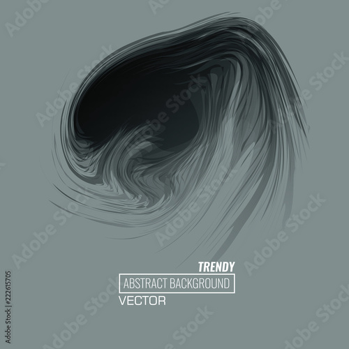 Magic abstract round style abstract grayscale background vector.