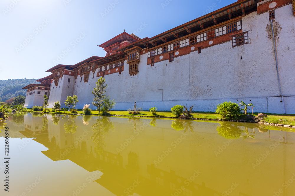 Naklejka premium Punakha Dzong, Bhutan.