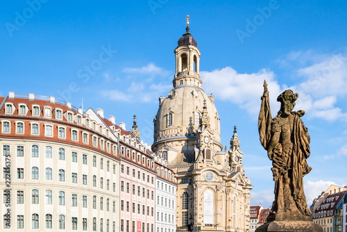 Neumarkt in Dresden mit Frauenkirche, Sachsen, Deutschland