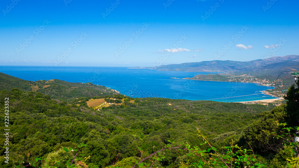 West coast of Corsica, France, in summer 