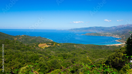 West coast of Corsica, France, in summer 