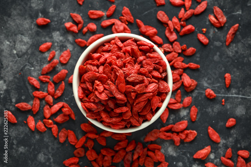 Dried fruits of Goji berries or wolfberry