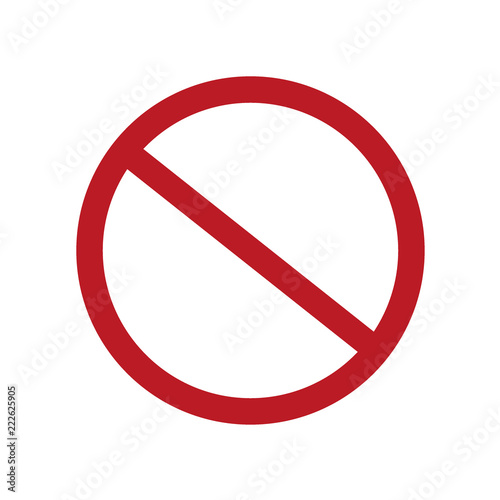 Prohibition sign. No sign. Stop sign. Vector icon Free Download Prohibition sign. No sign. Stop sign. Vector icon - GFXLoad