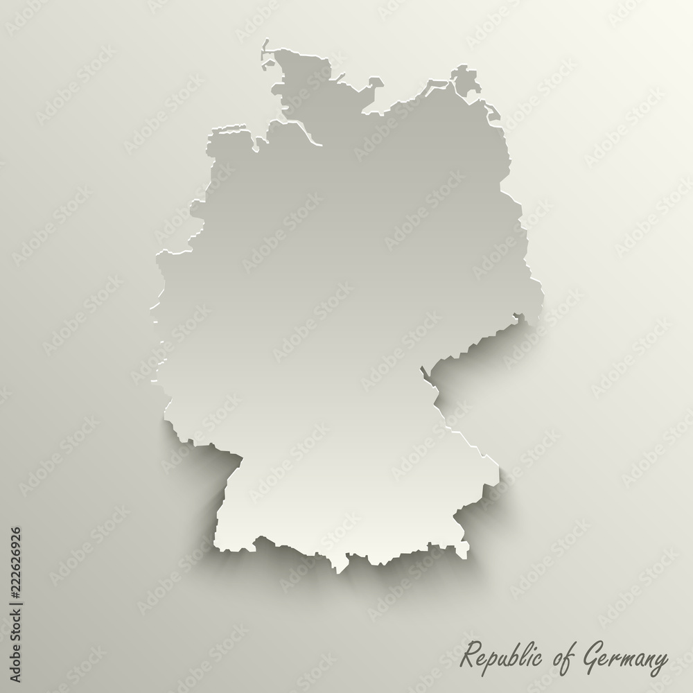 Abstract design map Federal Republic of Germany template