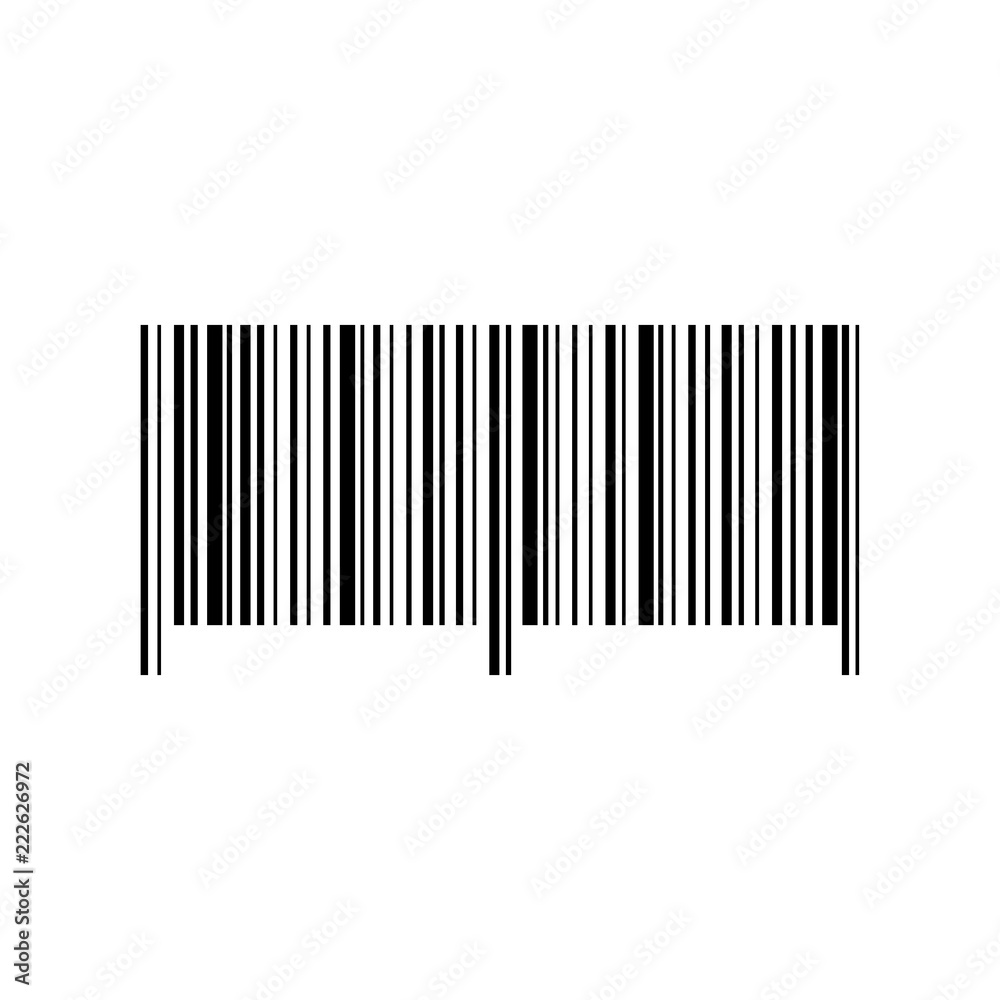 Barcode icon vector